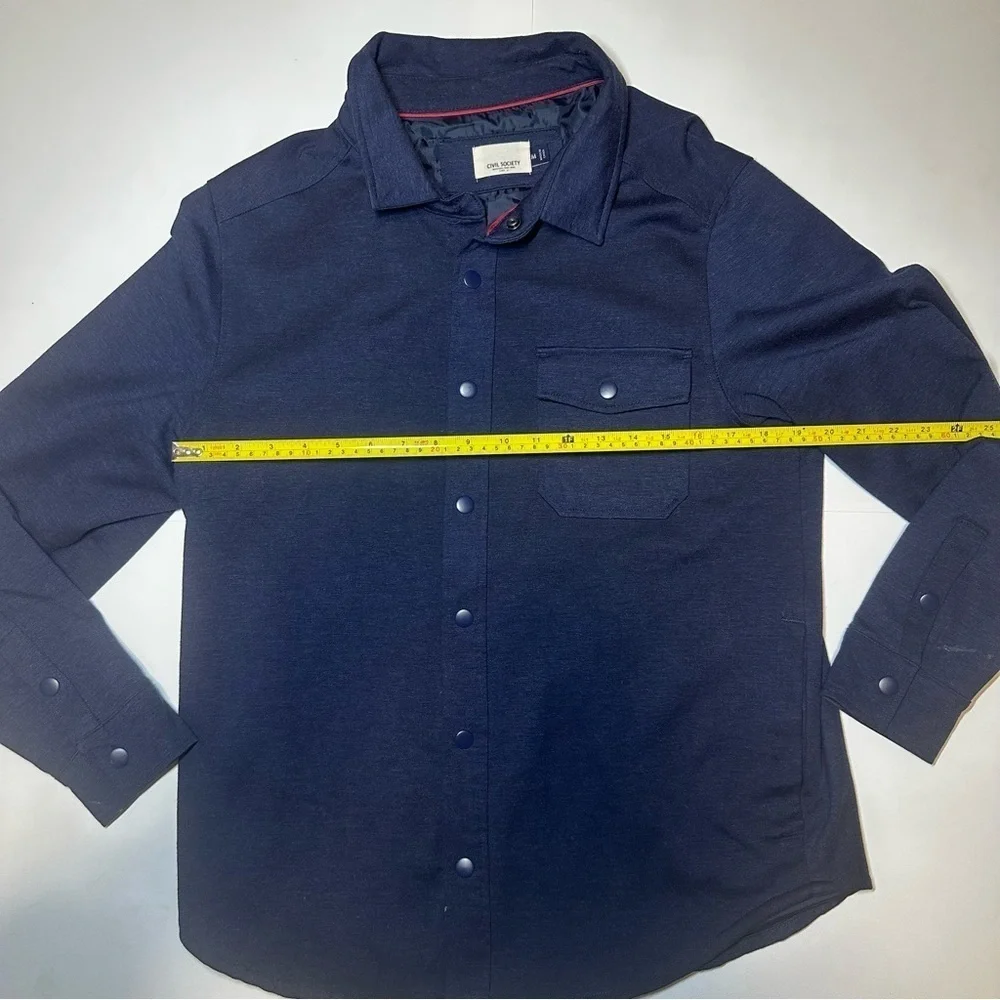 Civil Society Men Button Up Collared Jacket Size Medium - Picture 2 of 4